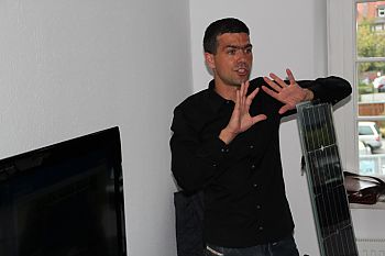Armin P&ouml;rnbacher im Vortrag vor Wirtschaftsvertretern in Wilhelmshaven